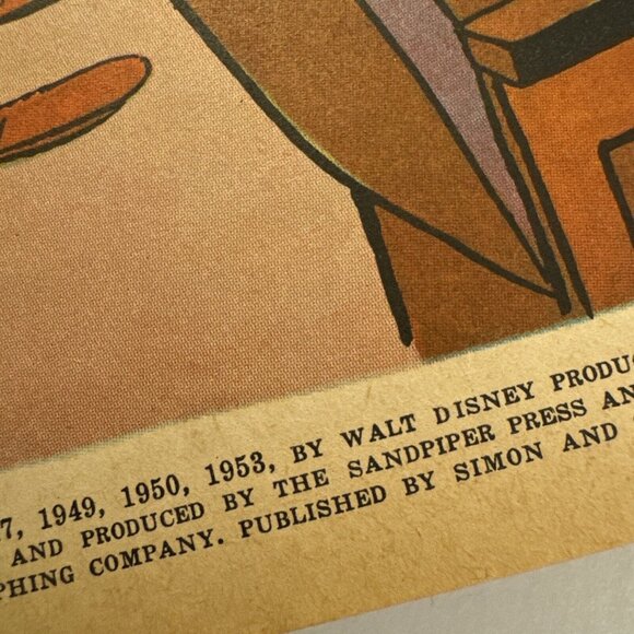 Vintage 1953 Walt Disney Mickey Mouse Birthday Book Golden C37 - Picture 9 of 9